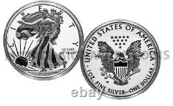 2019 Pride of Two (2) Nations US $1 American Silver Eagle ONLY West Point Mint