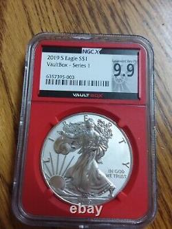 2019 San Francisco mint silver eagle enhance reverse proof ngcx 9.9 beautiful co