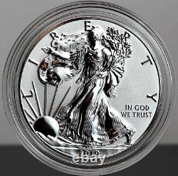 2019-W Enhanced Reverse Proof Silver Eagle This Exact Coin with Org Capsule #81