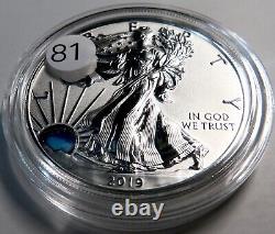 2019-W Enhanced Reverse Proof Silver Eagle This Exact Coin with Org Capsule #81