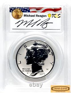 2019-W Palladium Eagle $25 Reverse Proof, PCGS PR70 Reagan Legacy Series, 1 oz