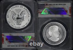 2019-W Pride Of Two Nations Silver Eagle & Maple ANACS RP-70 & PR-70 DCAM FS