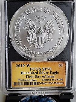 2019 W Proof Silver Eagle PCGS PR70 DCAM Cleveland FDI PHILADELPHIA Cleveland