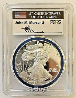 2019-w Mint Engraver Congratulations Set Silver Eagle-pcgs Pr70-fdoi-philly Gem