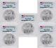 2020 $1 American Silver Eagle Pcgs Ms70 First Strike Lot Of 5