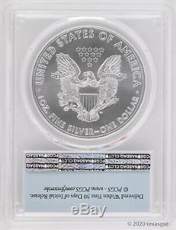 2020 $1 American Silver Eagle PCGS MS70 First Strike Lot of 5