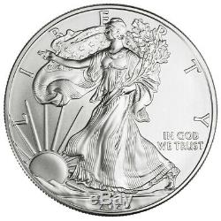 2020 1 oz American Silver Eagle Coin Brilliant Uncirculated Lot of 5