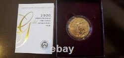 2020 American Gold Eagle Uncirculated Coin! W Mint, Only 7k minted. Coin at NGC