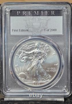 2020 American Silver Eagle PCGS MS70 Premier Label 1 of 2000
