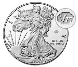 2020 End of World War II 75th Anniversary American Eagle V75.999 Silver 20XF