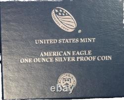 2020 Proof Silver Eagle WithV75 Privy -OGP & COA