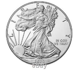 2020 S Proof Silver Eagle With OGP & COA Sold Out At The Mint