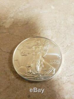 2020 Silver Eagle BU (U. S. Mint Tube of 20 coins)