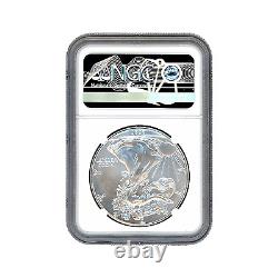 2020 Silver Eagle Mint Error Reverse Struck Thru NGC MS69