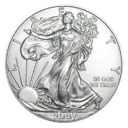 2020 United States Silver Eagle 1 oz Coin Lot of 5