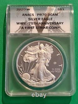 2020 V75 75th American Eagle First strike Lowest Mintage PR70 Plus VDay Bonus