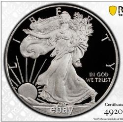 2020-W $1 American Silver Eagle PR70DCAM PCGS. Beautiful coin. TrueView