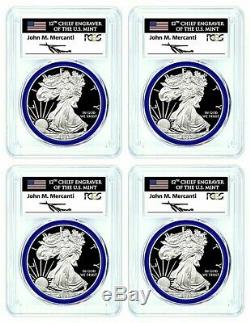 2020-w Mint Engraver Congratulations Set Silver Eagle-pcgs Pr70-fdoi-mercanti