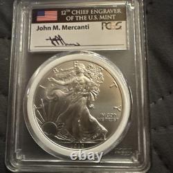 2020p Fdoi Pcgs Ms70 Silver Eagle Emergency Issue Mint Engravers Series Philly