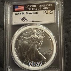 2020p Fdoi Pcgs Ms70 Silver Eagle Emergency Issue Mint Engravers Series Philly