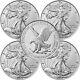 2021 $1 American Silver Eagle 1 Oz Lot Of 5 Each Brilliant Uncirculated Type 2