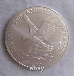 2021 $1 American Silver Eagle 1 oz Lot of 5 each Brilliant Uncirculated Type 2