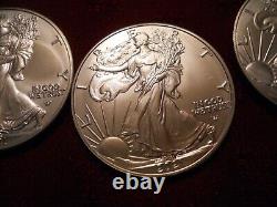 2021 1 oz American Silver Eagle Coin BU (Lot of 10)