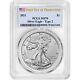 2021 1 Oz American Silver Eagle Coin Pcgs Ms70 (t2, 1st Day Of Production)