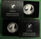 2021/2022 American Eagle Proof (set Of 2) Withcoa West Point Mint