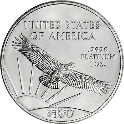 2021 American Platinum Eagle 1 oz $100 1 Roll Twenty 20 BU Coins in Mint Tube