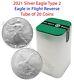2021 American Silver Eagle Bu Type 2 Lot, Roll, Tube Of 20 Coins Each 1 Oz