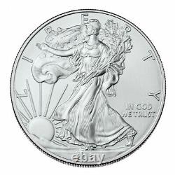 2021 American Silver Eagle Lot of 4 BU Coins(Type 1) 1 oz $1