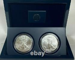 2021 American Silver Eagle Type 1 & 2 SET in US Mint Display Case A Gift Idea B