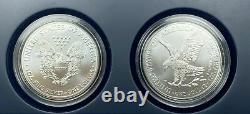 2021 American Silver Eagle Type 1 & 2 SET in US Mint Display Case A Gift Idea B