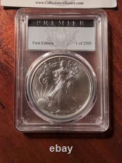 2021 American Silver Eagle Type I First Edition Premier Label 63 of 2500