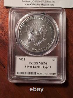 2021 American Silver Eagle Type I First Edition Premier Label 63 of 2500