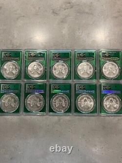 2021 Emergency Issue MS69 Silver Eagles RARE Lot of 10 Sequentially Numbered