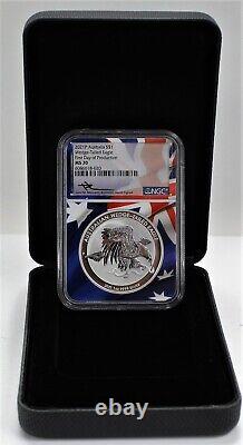 2021 P Australia $1 Silver Wedge Tailed Eagle NGC MS70 First Day of Production