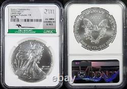 2021 (P) MS 70 Emergency Production FDI Silver Eagle Mercanti First T-1 Heraldic