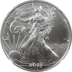 2021 (P) MS 70 Emergency Production FDI Silver Eagle Mercanti First T-1 Heraldic