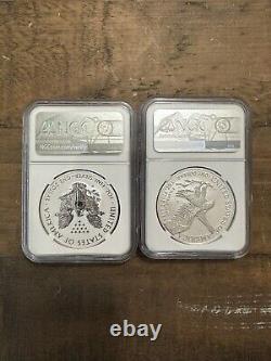 2021 Reverse Proof Silver Eagle Pf 70 Ngc Silver Design Set 35th Anniversary