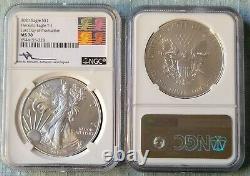 2021 SILVER EAGLE TYPE 1 NGC MS70 LDP Last Day Of Production Mercanti Signed