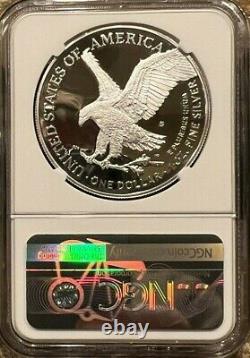 2021-S American Eagle One Ounce Silver Proof Type 2, NGC PF69 Ultra Cameo