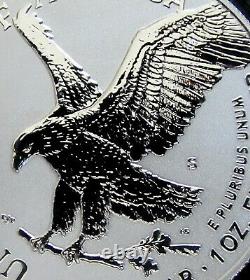 2021 S American Eagle T-2 Enhanced Reverse Silver Proof UCAM Stunning Coin #73