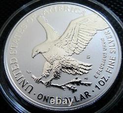 2021 S American Eagle T-2 Enhanced Reverse Silver Proof UCAM Stunning Coin #73