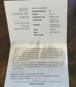 2021 S Proof American Silver Eagle Type 2 US MINT (21EMN)