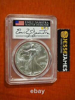 2021 Silver Eagle Pcgs Ms68 Dusk And At Dawn 341st Coin Struck Emily Damstra T2