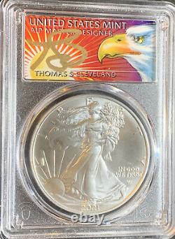 2021 Silver Eagle T2 PCGS MS70 Thomas Cleveland Eagle POP 250 Only 1 On EBAY