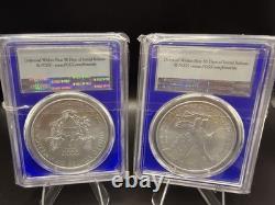 2021 Silver Eagle Type 1 and Type 2 MS70 First Strike Set