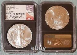 2021 Silver Eagle Type 2 Ngc Ms70 Fdp First Day Of Production Michael Gaudioso